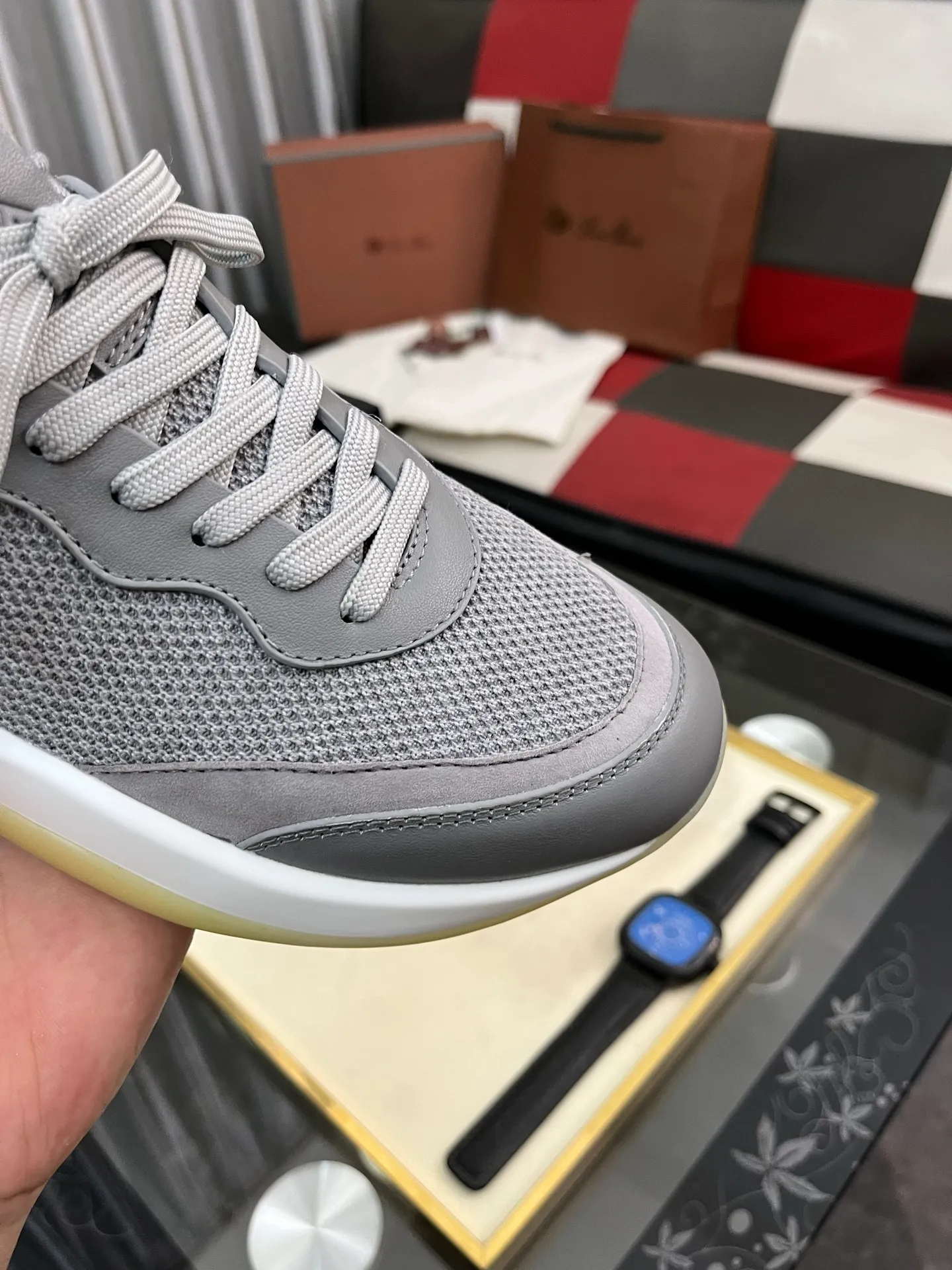 Men's men's shoes💰620⌚️⌚️Loro Piana - Loro Piana LP classic casual shoes, men's lace-up casual shoes and sneakers, high-quality lightweight and comfortable fabrics, suitable for outdoor leisure, the color is young and energetic, the upper is imported deerskin from Italy, it is great with sportswear or casual suits! Code number: 38-446️⃣Colors available